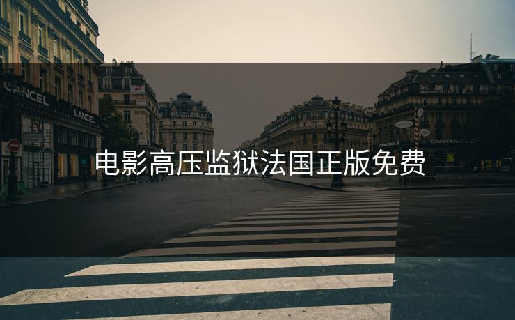 电影高压监狱法国正版免费