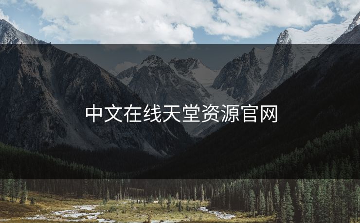 中文在线天堂资源官网